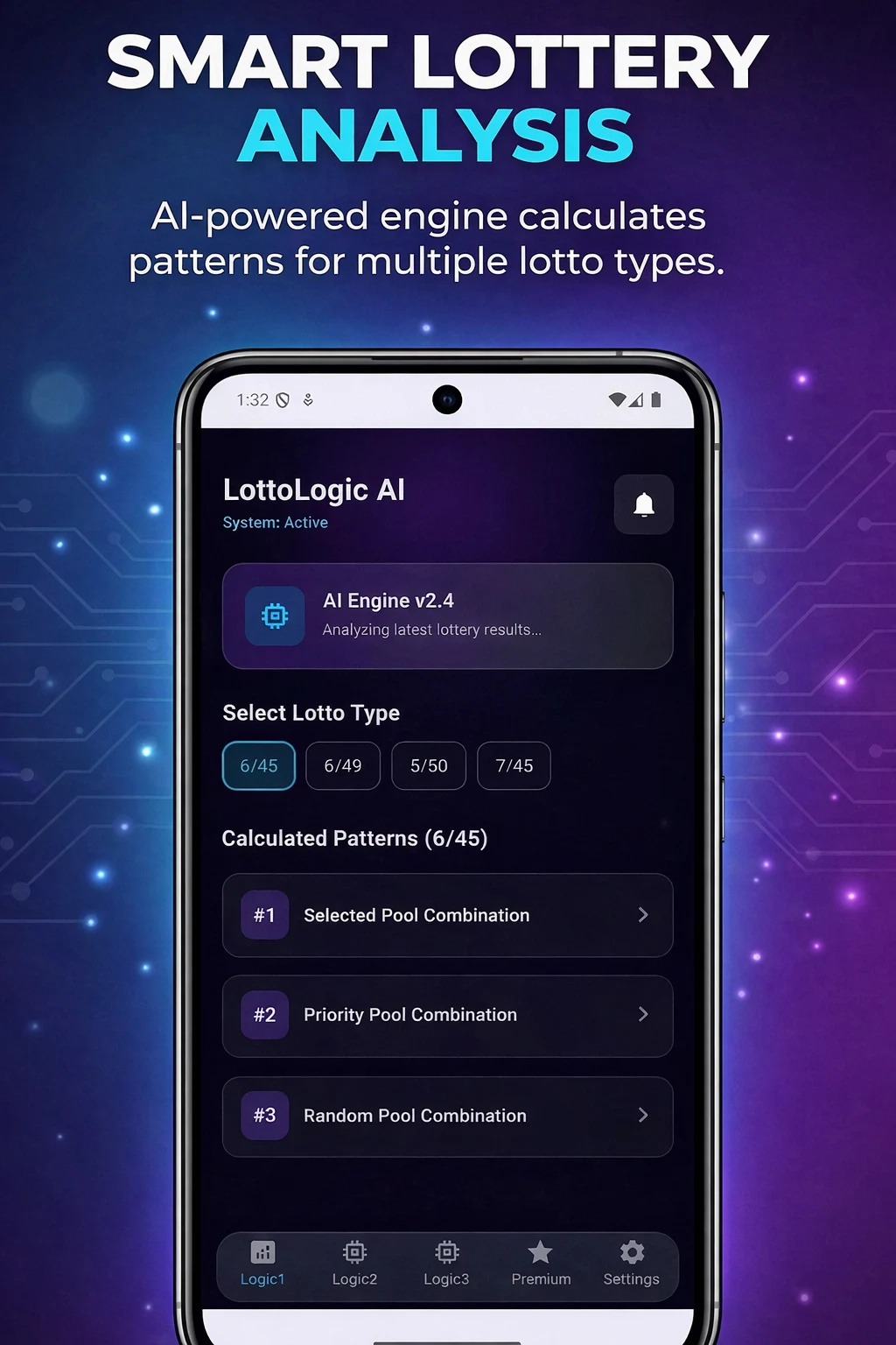 Lotto Logic AI screenshot