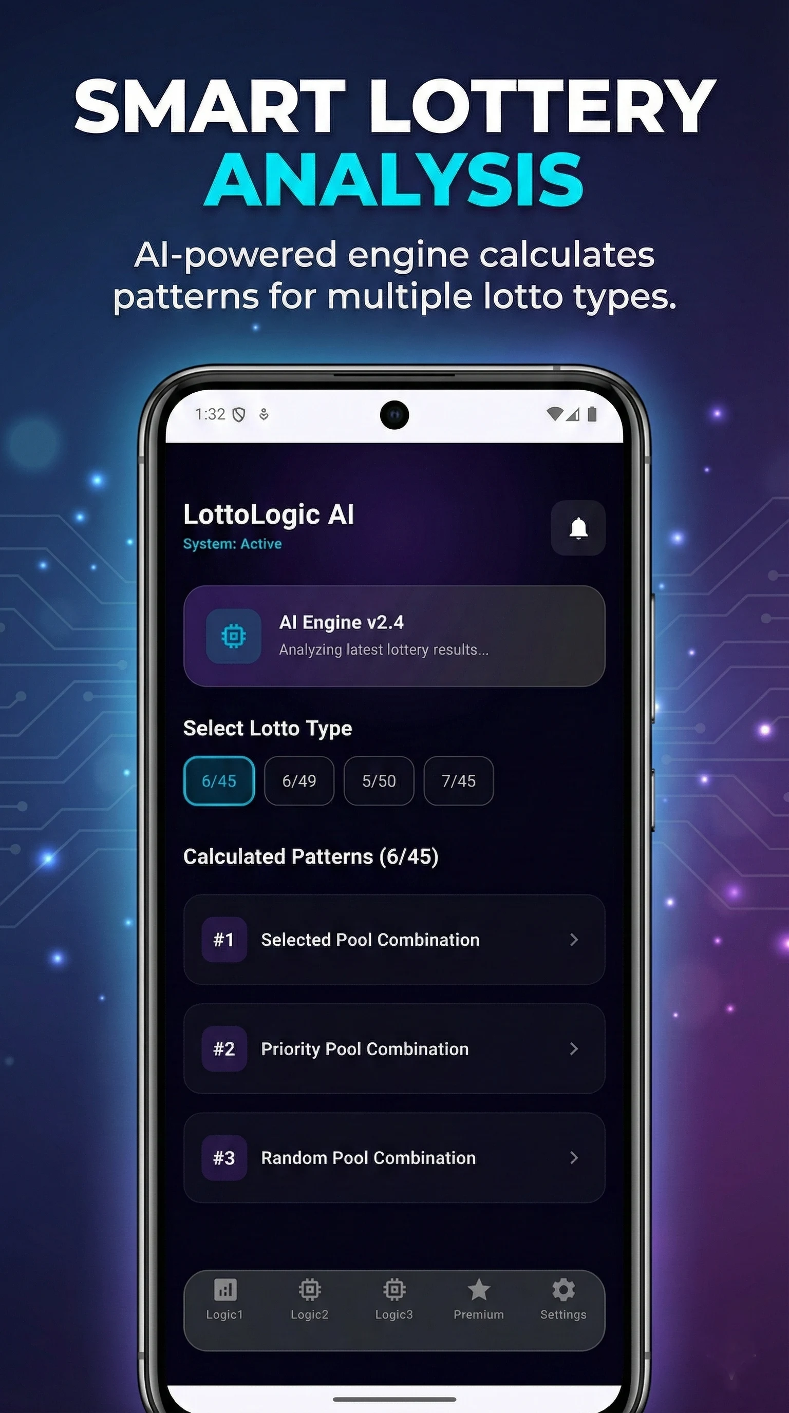 Lotto Logic AI screenshot