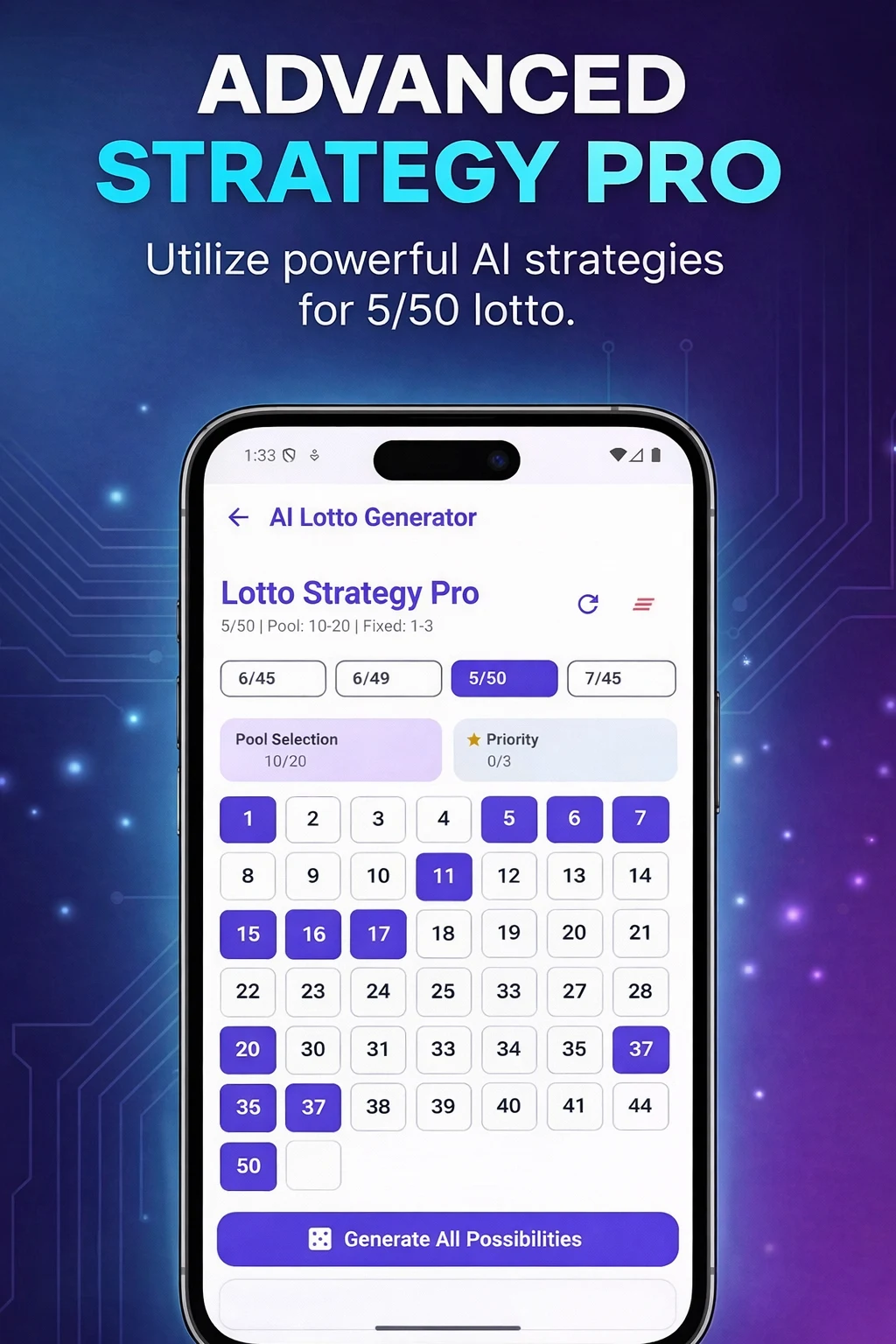 Lotto Logic AI screenshot