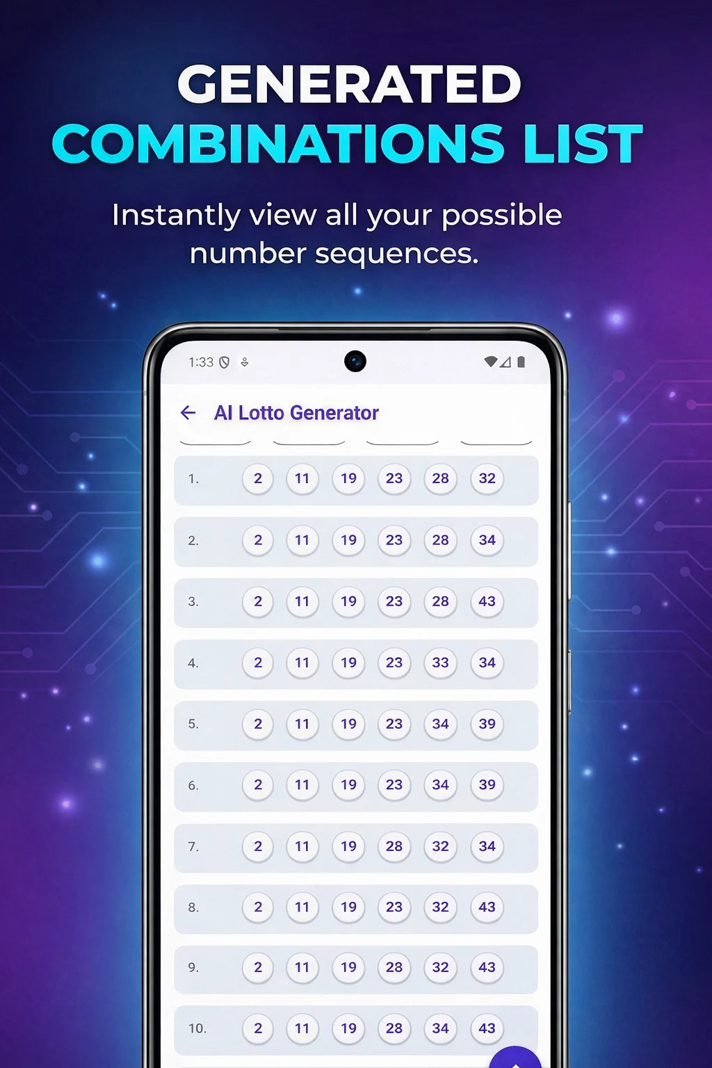 Lotto Logic AI screenshot